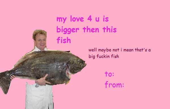 A valentine from Gordon Ramsay